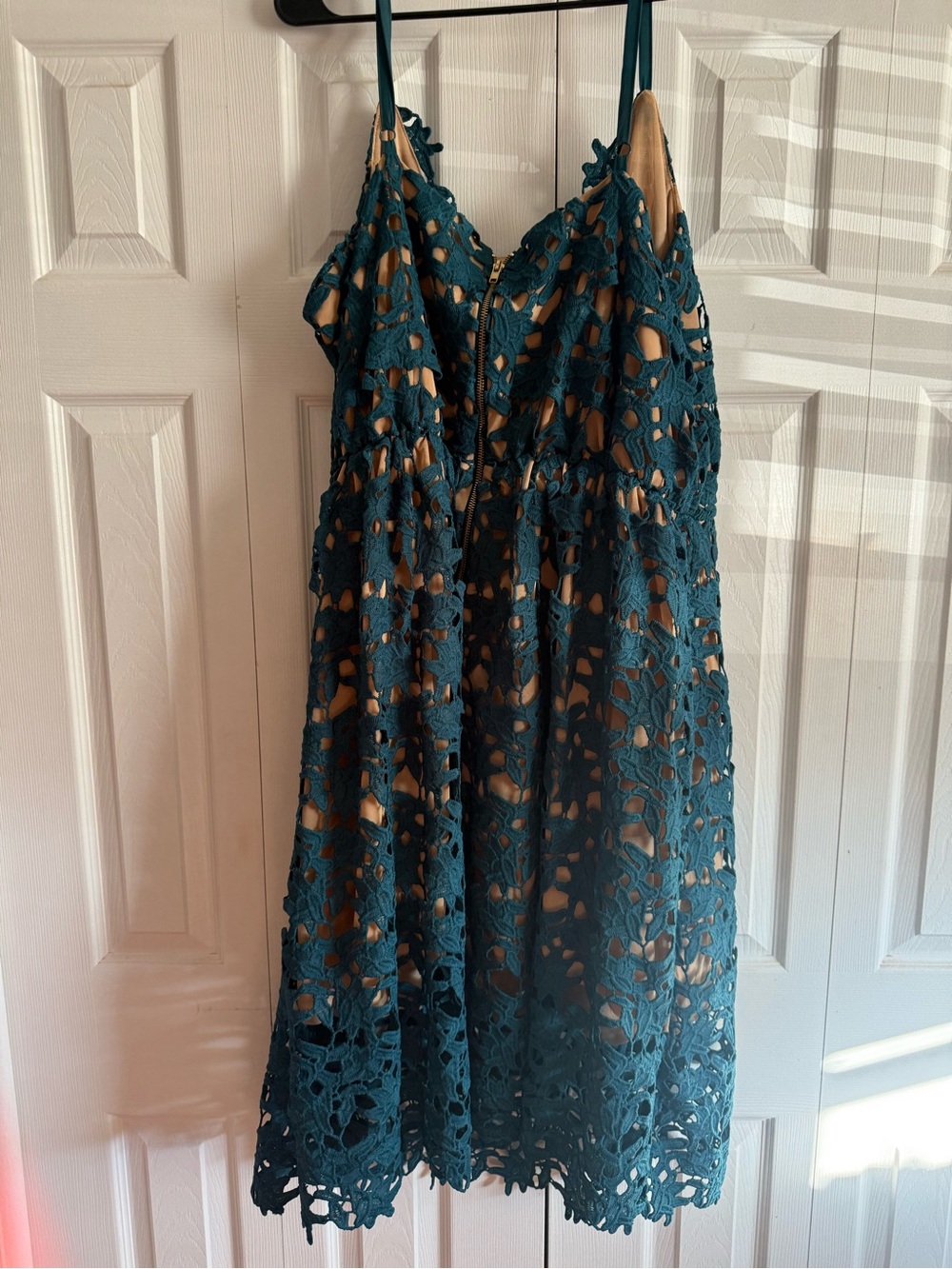 City Chic Teal Lace with Nude Lining
